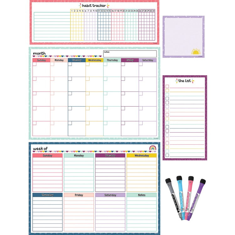 Teacher Created Resources Dry-Erase Task Calendar Set - Multi (TCR77403) Each