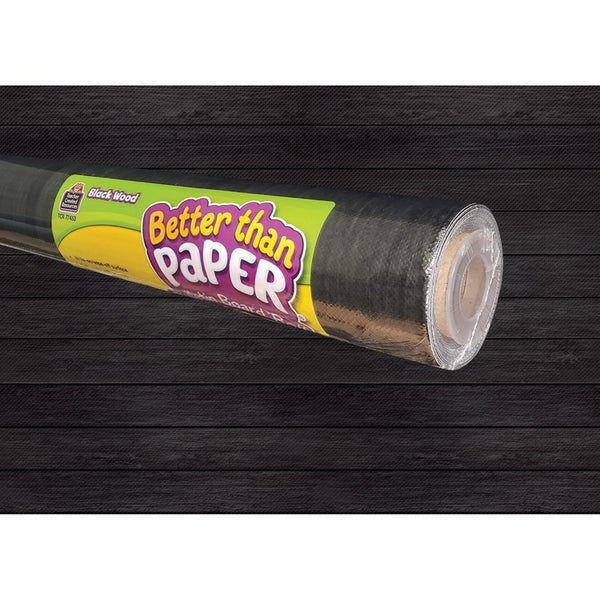 Teacher Created Resources Bulletin Board Roll - Bulletin Board, Poster, Student - 12 ftHeight x 48"Width - 1 Roll - Black Wood - Fabric (TCR77453) 1 Roll