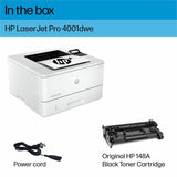 HP LaserJet Pro 4001dwe Desktop Wireless Laser Printer (HEW2Z601E) Each