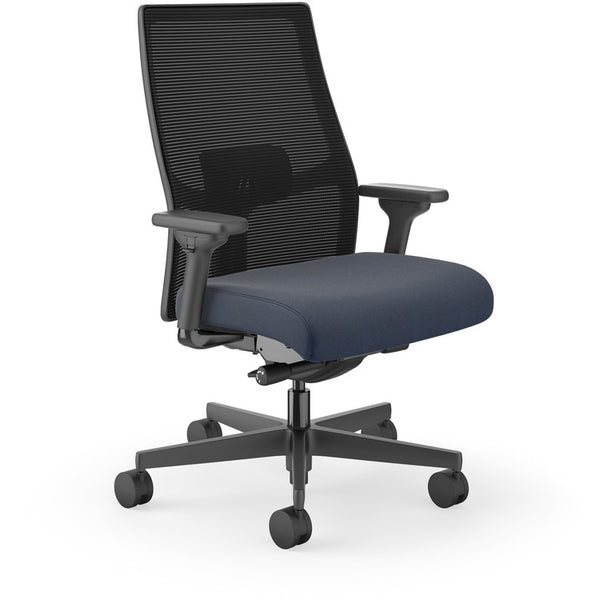 HON Ignition 2.0 Mid-back Big & Tall Task Chair - Navy Foam Seat - Black Back - Black Frame - Mid Back - 5-star Base - Armrest (HONI2BTVMC98BTN)