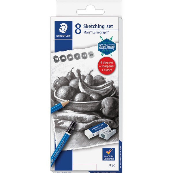 Staedtler Mars Lumograph Graphite Pencil Set (STD61100C603) Each