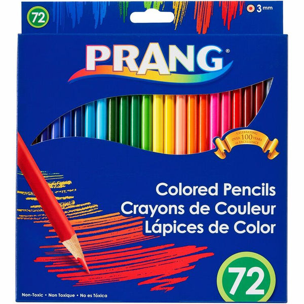 Prang Colored Pencil Sets, 3 mm, 2B (#1), Assorted Lead/Barrel Colors, 72/Pack (DIXX22725) Pack of 72