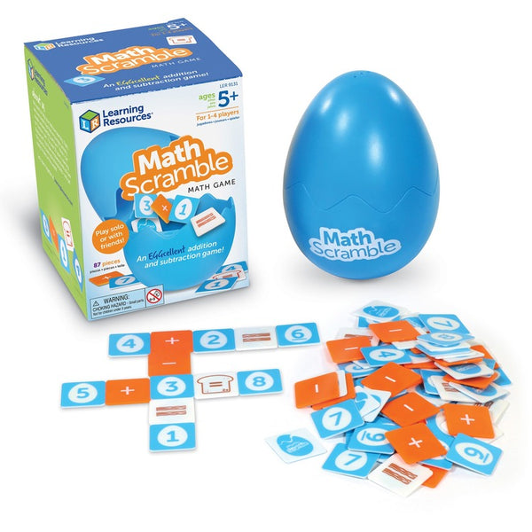Learning Resources Math Scramble Game - Theme/Subject: Learning - Skill Learning: Mathematics, Scrambled Letter, Addition, Subtraction - Multi (LRNLER9131) Each