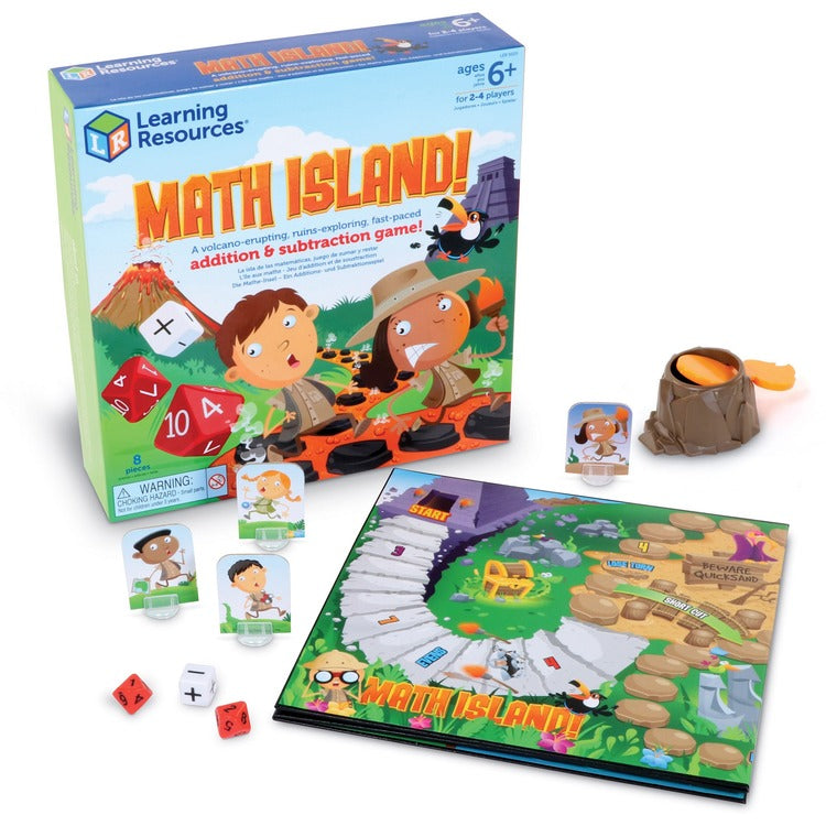 Learning Resources Math Island! Addition & Subtraction Game - Educational4 Players (LRNLER5025) Each
