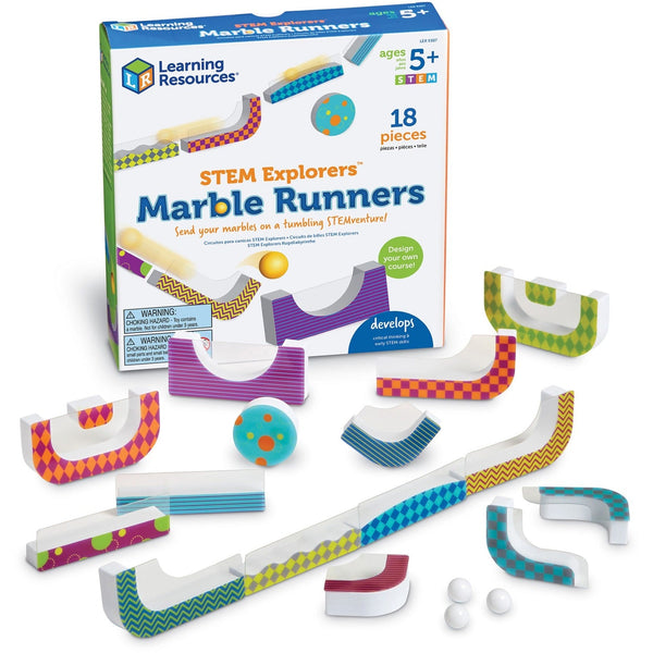 Learning Resources STEM Explorers Marble Runners - Skill Learning: STEM - 5-10 Year (LRNLER9307) Each