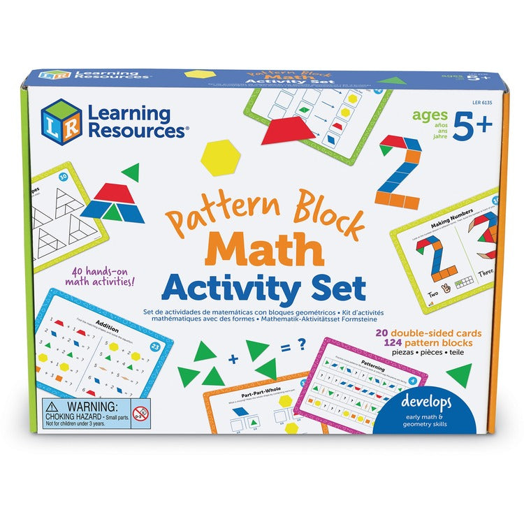 Learning Resources Pattern Block Math Activity Set (LRNLER6135)