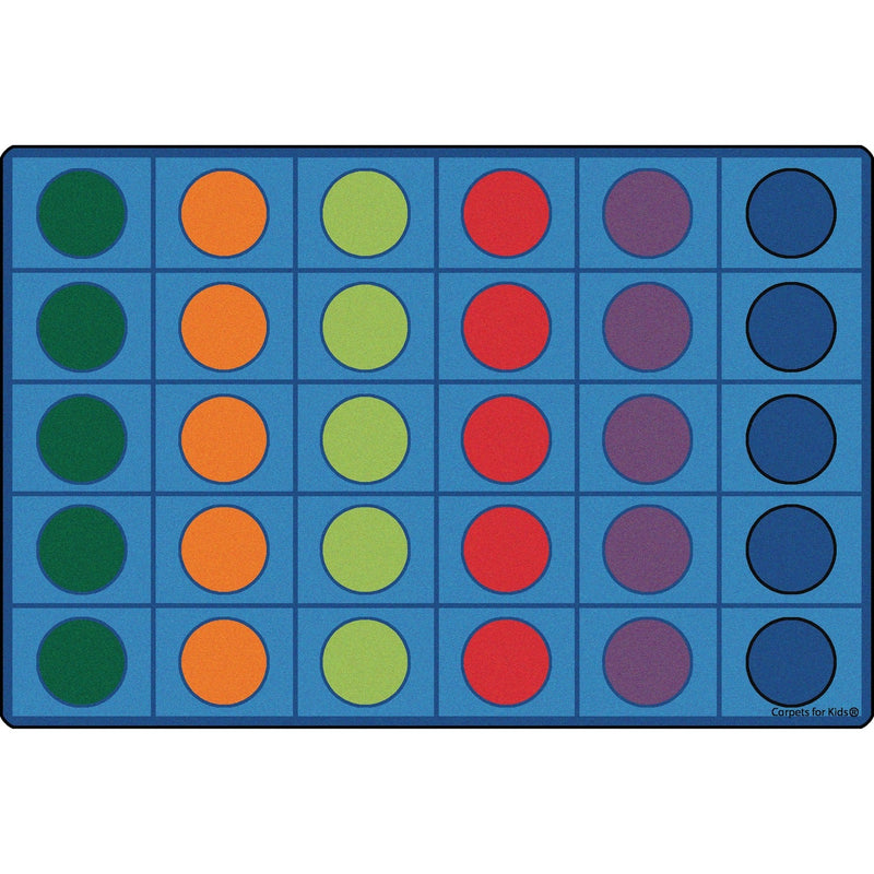 Carpets for Kids Seating Circles Circletime Rug - Area Rug - 12 ft Length x 90" Width - Rectangle (CPT4212) Each