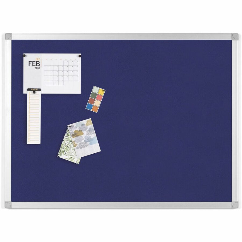 MasterVision Ayda Fabric Bulletin Board, 18" x 24" - 18" Board Height x 24" Board Width, Aluminum Frame (BVCFA02439214) Each