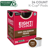 Eight O'Clock® K-Cup Colombian Peaks Coffee, Compatible with Keurig Brewer, Medium, 24/Box (GMT0632) Box of 24