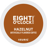 Eight O'Clock® K-Cup Hazelnut Coffee, Compatible with Keurig Brewer, Light/Medium, 24/Box (GMT0633) Box of 24