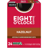 Eight O'Clock® K-Cup Hazelnut Coffee, Compatible with Keurig Brewer, Light/Medium, 24/Box (GMT0633) Box of 24