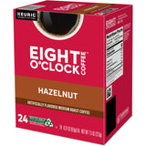 Eight O'Clock® K-Cup Hazelnut Coffee, Compatible with Keurig Brewer, Light/Medium, 24/Box (GMT0633) Box of 24