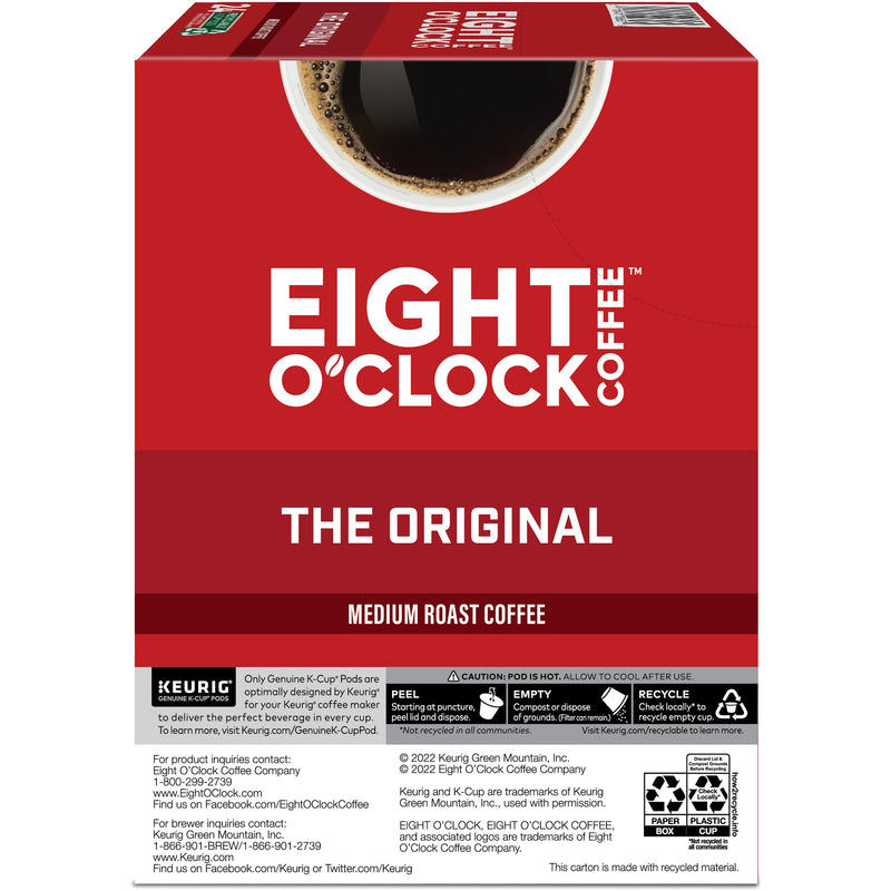 Eight O'Clock® K-Cup Original Coffee, Compatible with Keurig Brewer, Medium, 24/Box (GMT0657) Box of 24