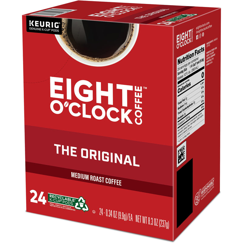 Eight O'Clock® K-Cup Original Coffee, Compatible with Keurig Brewer, Medium, 24/Box (GMT0657) Box of 24