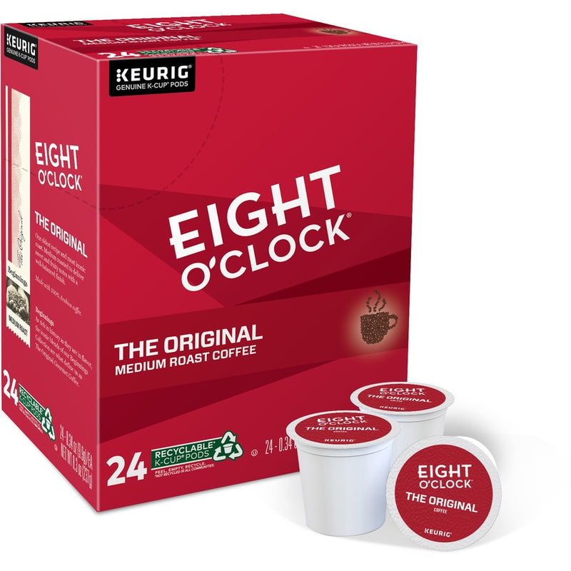 Eight O'Clock® K-Cup Original Coffee, Compatible with Keurig Brewer, Medium, 24/Box (GMT0657) Box of 24