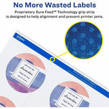 Avery Avery Easy Peel Multipurpose Label, 2" Diameter, Matte White, Permanent Adhesive, Round, Inkjet, Laser, 12/Sheet, 120/Pack (AVE22612) Pack of 120