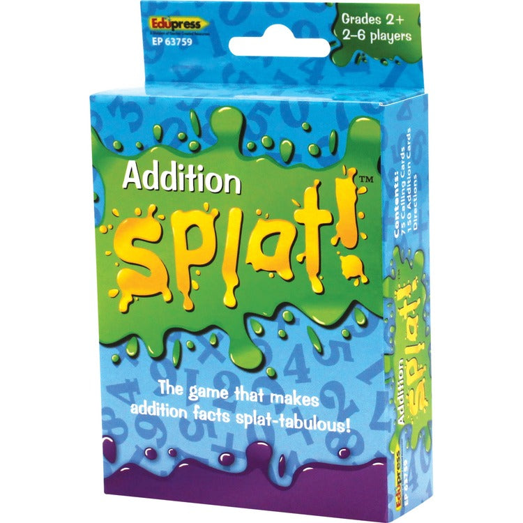 Teacher Created Resources Math Splat Addition Game - Educational - 2 to 6 Players (TCREP63759)