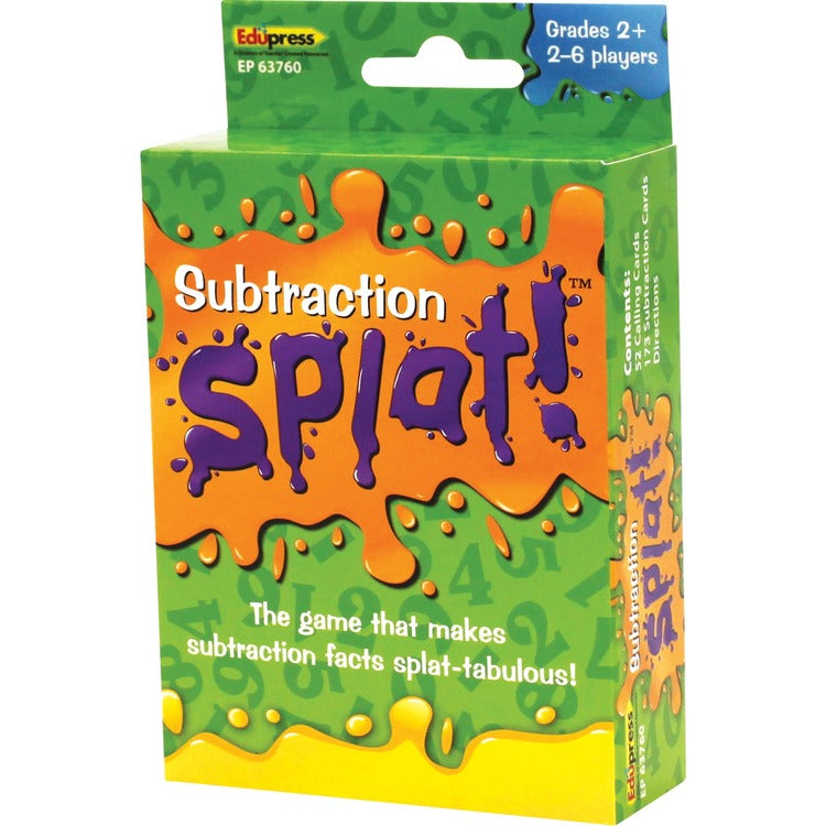 Teacher Created Resources Math Splat Subtraction Game - Educational - 2 to 6 Players (TCREP63760)