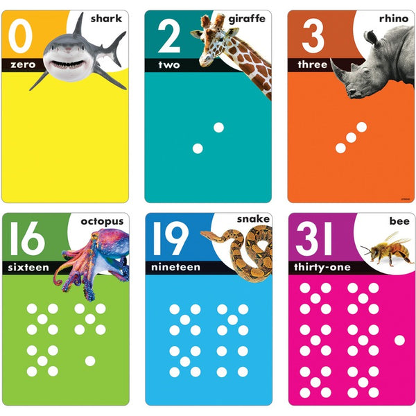 Trend Animals Count 0-31 Learning Set with Numbered Counting Cards - Theme/Subject: Fun - Skill Learning: Animal Shapes, Mathematics, Number (TEPT19008) Each