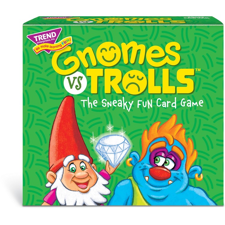 Trend Gnomes vs Trolls Three Corner Card Game - Matching - 2 to 4 Players (TEPT20003)