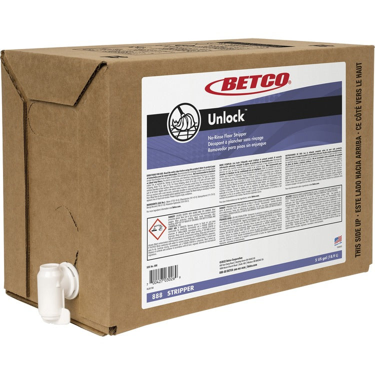 Betco Unlock Floor Stripper, 5 gal Pail (BET888B500) Each