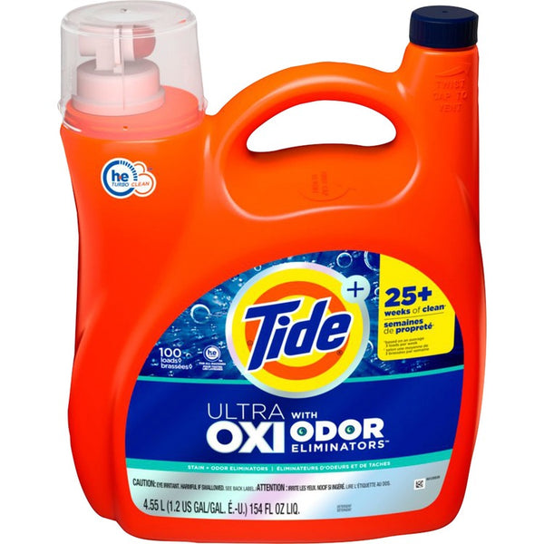 Tide Ultra Oxi Laundry Detergent - Liquid - 154 fl oz (4.8 quart) (PGC03512)