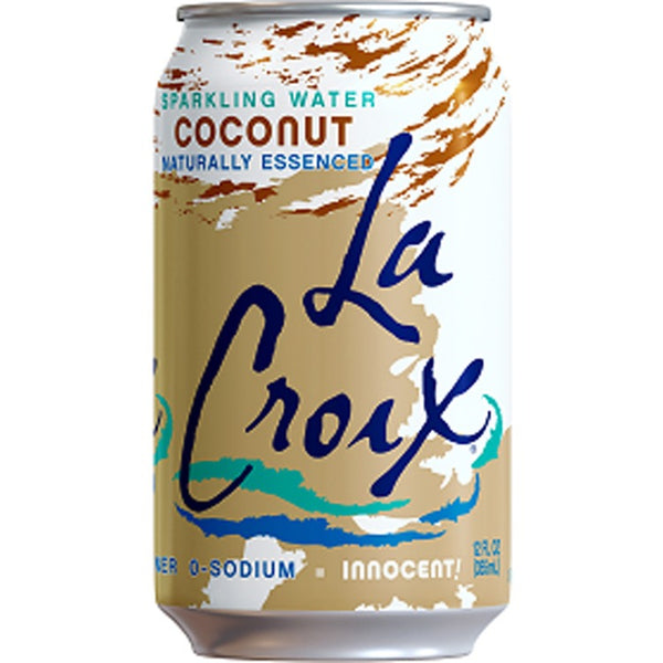 LaCroix Coconut Flavored Sparkling Water, 12 oz, 12/Pack, 2 Pack/Carton (LCX40121)