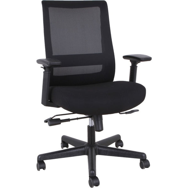 Lorell High-back Mesh Executive Chair - High Back - 5-star Base - Black - Armrest (LLR42175)