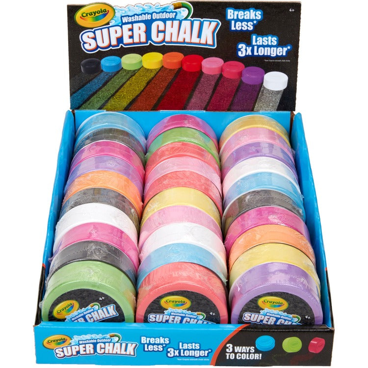 Crayola Outdoor Super Chalk - Assorted - 30 / Set (CYO511668)