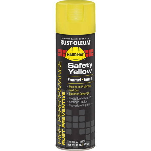 Rust-Oleum High Performance Enamel Spray Paint - 15 fl oz - Safety Yellow (RSTV2143838) Each