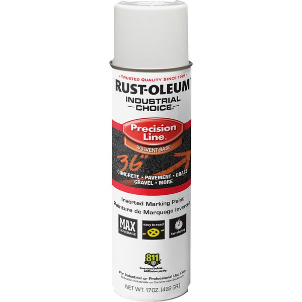 Rust-Oleum Industrial Choice Marking Spray Paint - 17 fl oz - White (RST203030V) Each