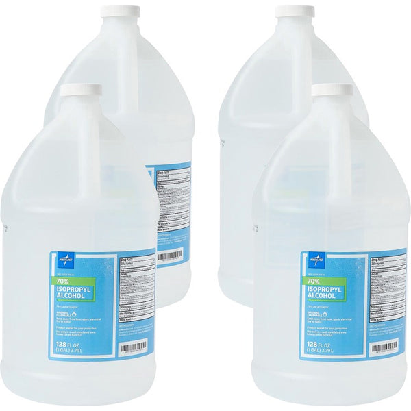 Medline Isopropyl Rubbing Alcohol - For Minor Cut, Scrape, Burn - 1 gal - 4 / Carton (MIIMDS098016CT)