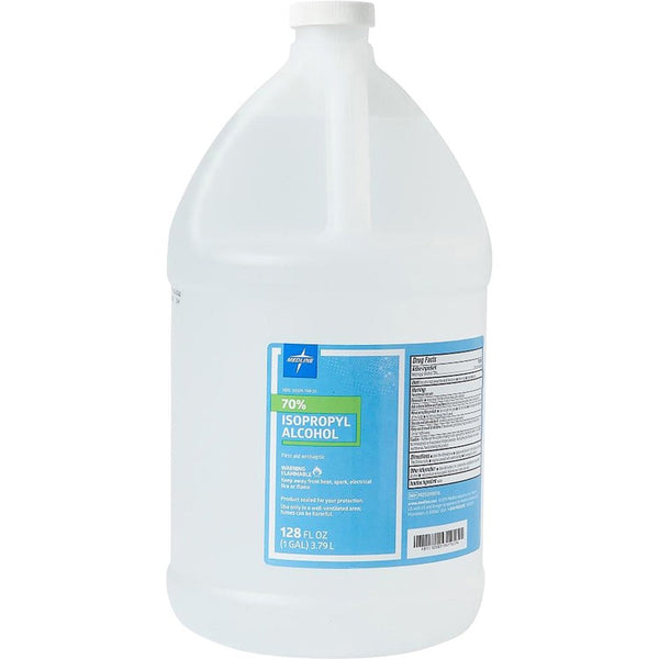 Medline Isopropyl Rubbing Alcohol - For Minor Cut, Scrape, Burn - 1 gal (MIIMDS098016)