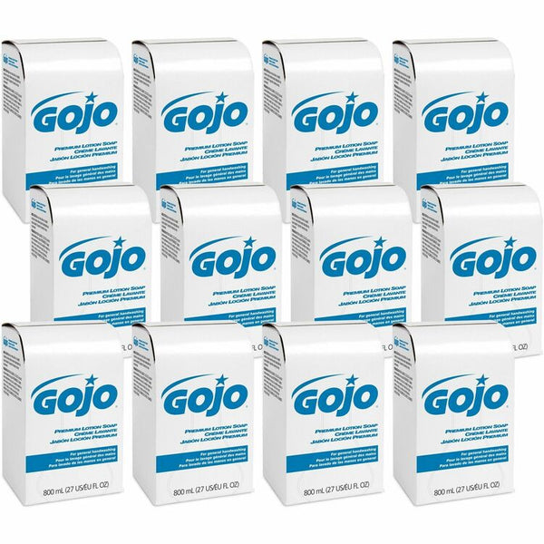 Gojo&reg; Premium Lotion Hand Soap Refills, Waterfall Fragrance, 800 mL, Case Of 12 Refills - Waterfall Scent (GOJ910612)