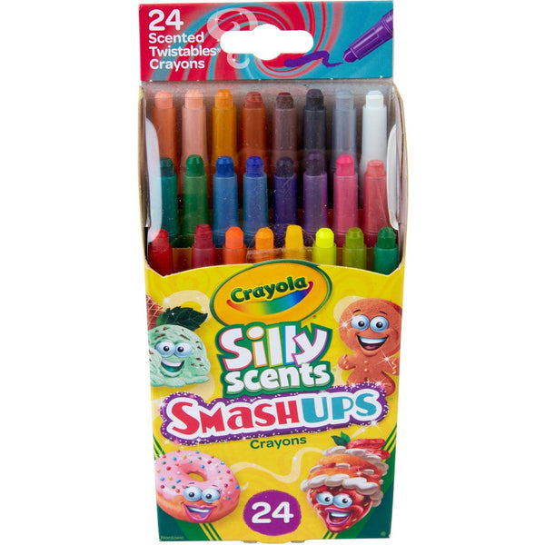 Crayola Silly Scents Mini Twistables Crayons - Orange, Key Lime Pie, Gold, Banana Cream - 24 / Pack (CYO523470) Pack of 24