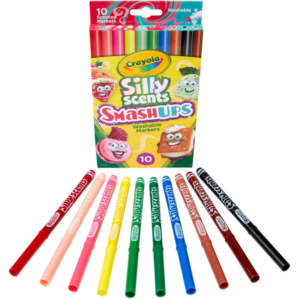 Crayola Silly Scents Slim Scented Washable Markers - Broad Marker Point (CYO588275) Each