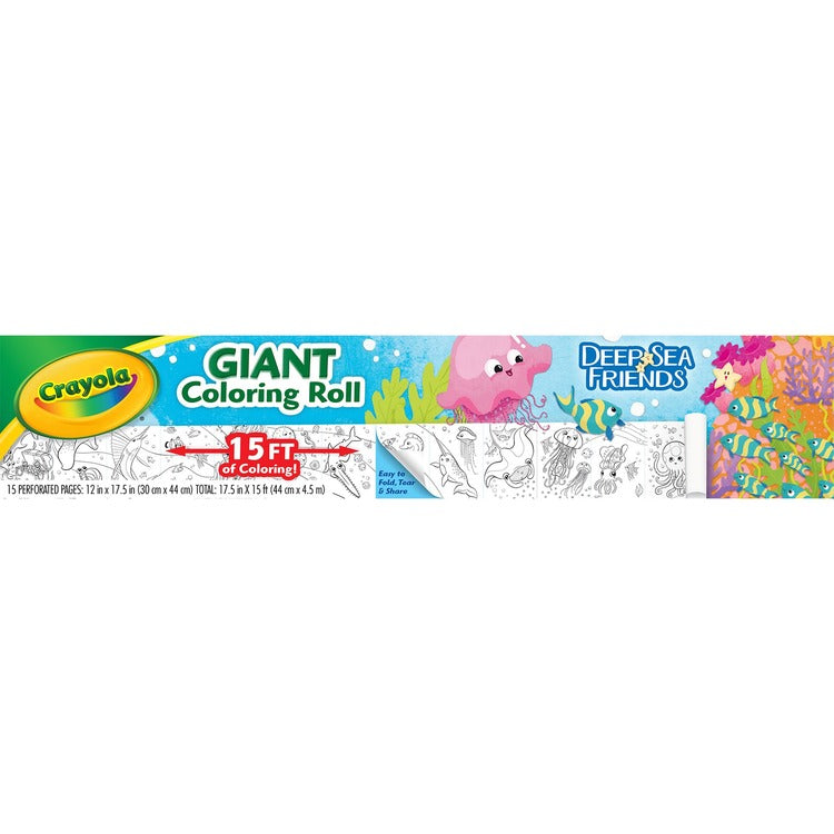 Crayola Deep Sea Friends Giant Coloring Roll (CYO042721)