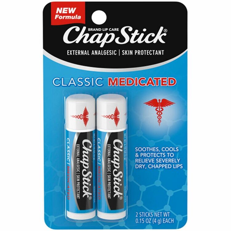 ChapStick Medicated Lip Balm - Stick - For Dry Skin - Applicable on Lip - Cracked/Scaly Skin (GKC33909)