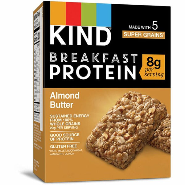 KIND Breakfast Protein Bars - Almond Butter, Honey - 6 / Box (KND41935)