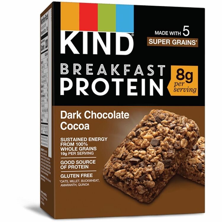 KIND Breakfast Protein Bars - Dark Chocolate Cocoa - 6 / Box (KND41936)