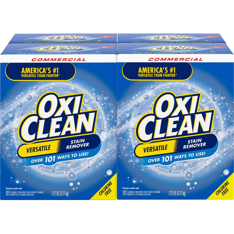 OxiClean Stain Remover Powder - Powder - 115.52 oz (7.22 lb) - 4 / Carton - Blue (CDC00069CT) Case of 4