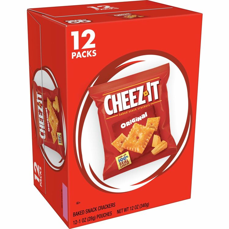 Cheez-It Cheez-It Original Baked Snack Crackers - Original - 1 oz - 12 / Box (KEB93996) Box of 12