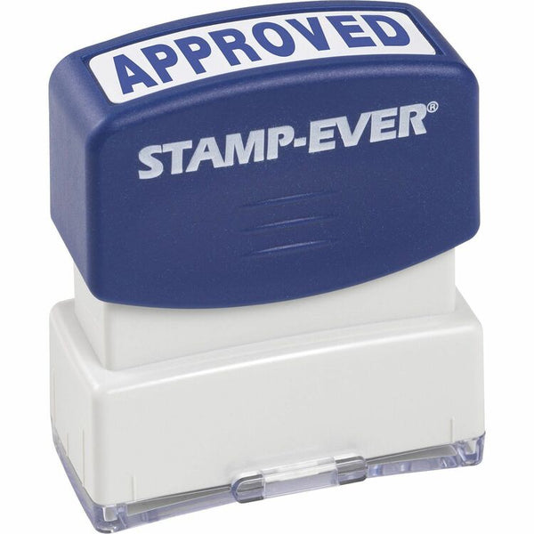 Trodat Pre-inked APPROVED Message Stamp - Message Stamp - "APPROVED" - 0.56" Impression Width x 1.69" Impression Length - Blue (TDT5941) Each