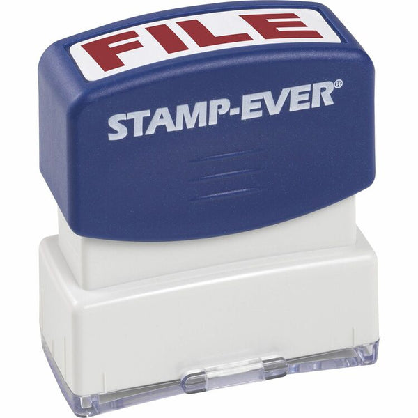 Trodat Pre-inked FILE Message Stamp - Message Stamp - "FILE" - 0.56" Impression Width x 1.69" Impression Length - Red (TDT5953) Each