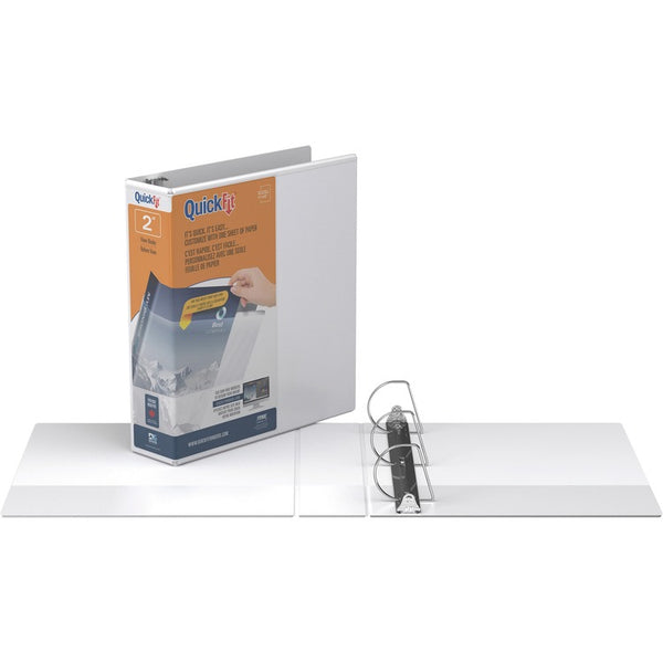 QuickFit D-Ring View Binders - 2" Binder Capacity - Letter - 8 1/2" x 11" Sheet Size (STW870300) Each