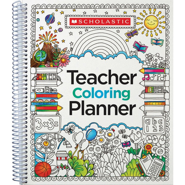 Scholastic Doodle Teaching Planner - Academic - Multi - 11.1", x 9.9" Width (SHS1338092928) Each