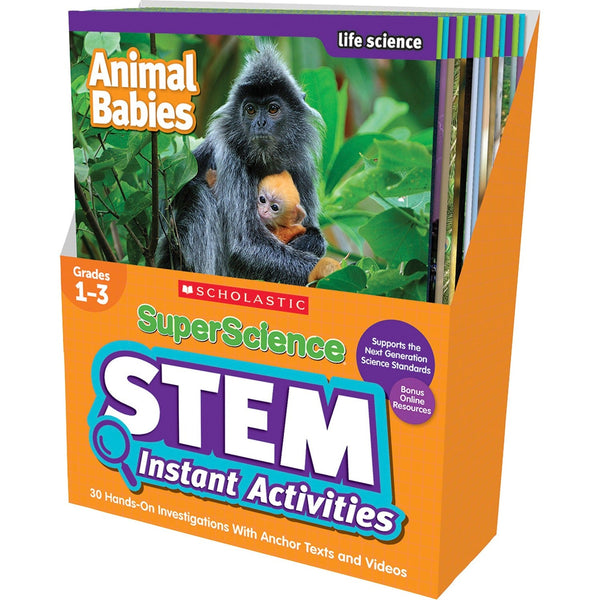 Scholastic SuperScience STEM Instant Activities Printed Book - Grade 1-3 (SHS1338099000) Each