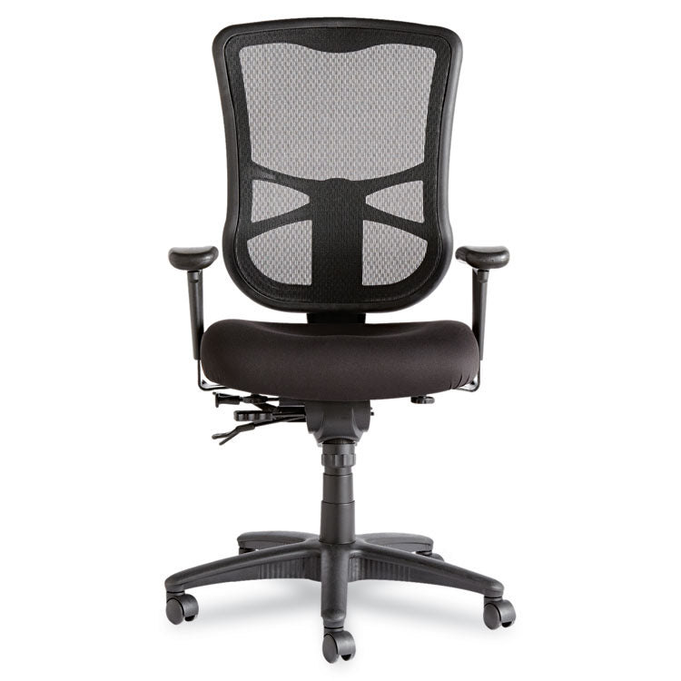 Alera® Alera Elusion Series Mesh High-Back Multifunction Chair, Supports Up to 275 lb, 17.2" to 20.6" Seat Height, Black (ALEEL41ME10B)