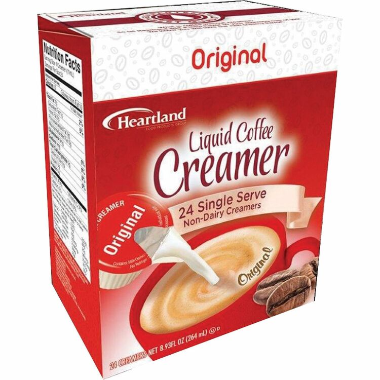 Heartland Liquid Creamer, Original Flavor, 0.37 fl oz (11 mL), 24/Box (SNHFLJ157C0)