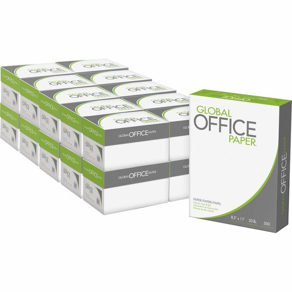 Global Office Premium Multipurpose Paper - Letter - 8 1/2" x 11" - 20 lb Basis Weight - 40 / Pallet - High Brightness (ASLGO851120PL) 1 Pallet